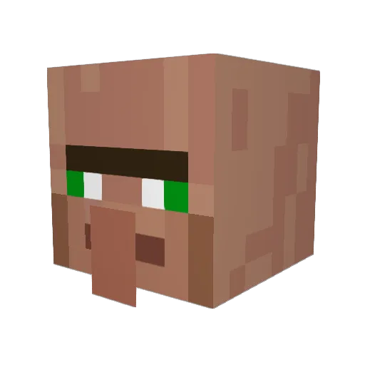 BlockigerBlock Minecraft avatar head, 3D render