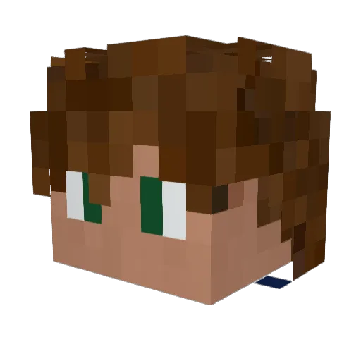 BlockityBlock9 Minecraft avatar head, 3D render
