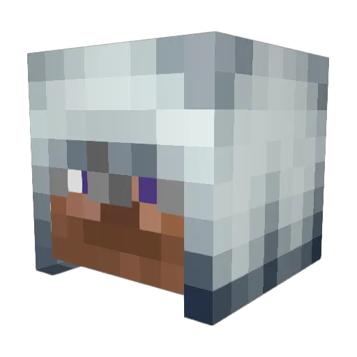 Blockman626 Minecraft avatar head, 3D render