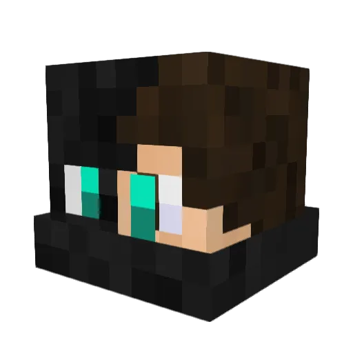 Blockpro3000 Minecraft avatar head, 3D render