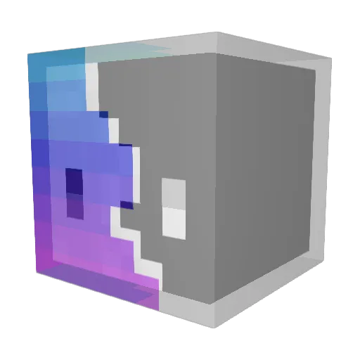 Blockraene Minecraft avatar head, 3D render