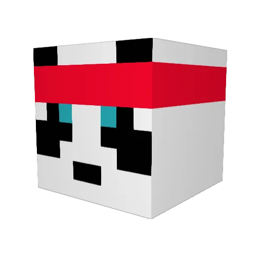 Blockwarrior2k Minecraft avatar head, 3D render