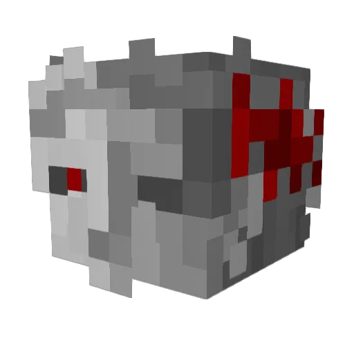 BlockyCraft1665 Minecraft avatar head, 3D render