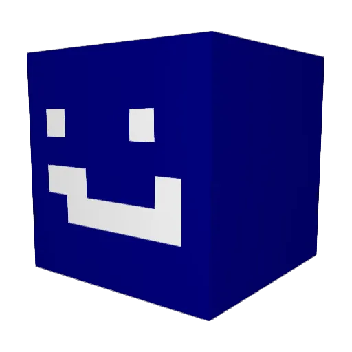 BlockyGecko Minecraft avatar head, 3D render