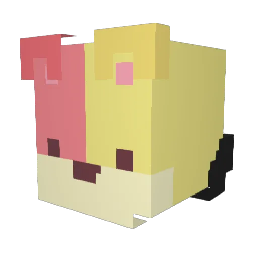 BlockyMan9756 Minecraft avatar head, 3D render