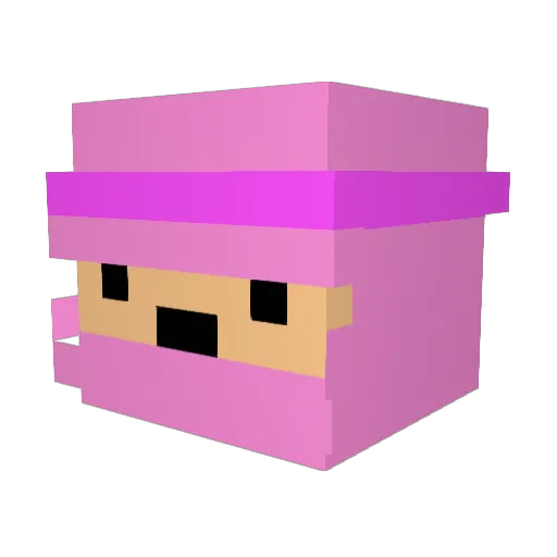 Blockzone420 Minecraft avatar head, 3D render