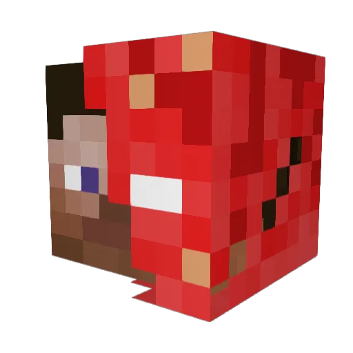 Blocus202 Minecraft avatar head, 3D render