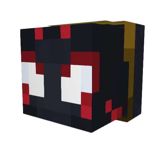 Bloddimas Minecraft avatar head, 3D render