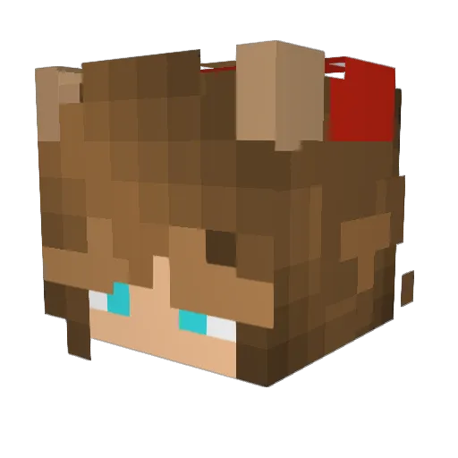 Blodgett3 Minecraft avatar head, 3D render