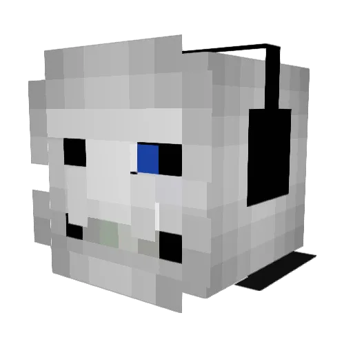 Blodhgarm6 Minecraft avatar head, 3D render