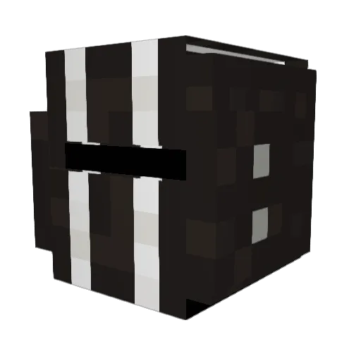 Blog_TV Minecraft avatar head, 3D render