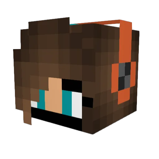 Blok2005 Minecraft avatar head, 3D render