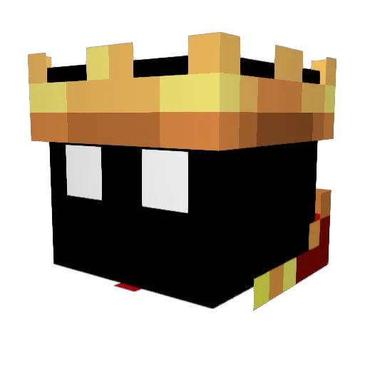 BlokStivena Minecraft avatar head, 3D render