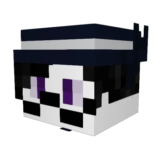 Blokcade Minecraft avatar head, 3D render