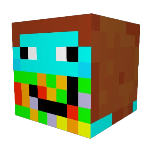 BlokkigeRik Minecraft avatar head, 3D render