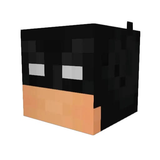Bloknick Minecraft avatar head, 3D render