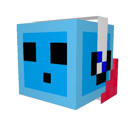 BlokoLoco5 Minecraft avatar head, 3D render