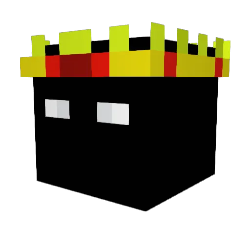 BlomV Minecraft avatar head, 3D render