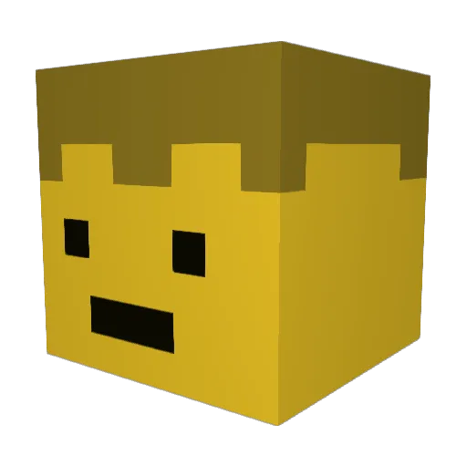 Blommi00 Minecraft avatar head, 3D render