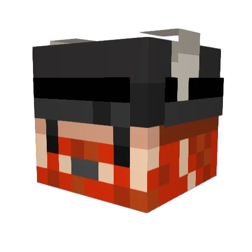 Blond_Master67 Minecraft avatar head, 3D render