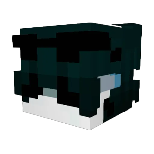 Blondedemafew Minecraft avatar head, 3D render