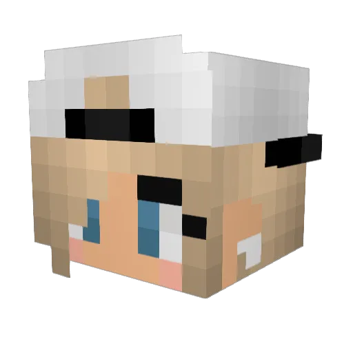 Blondie003 Minecraft avatar head, 3D render