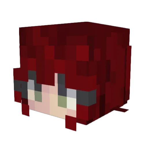 BlondieeKay Minecraft avatar head, 3D render