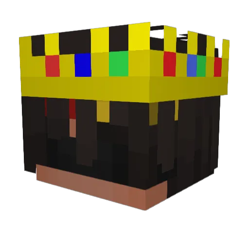 BlondinW72 Minecraft avatar head, 3D render