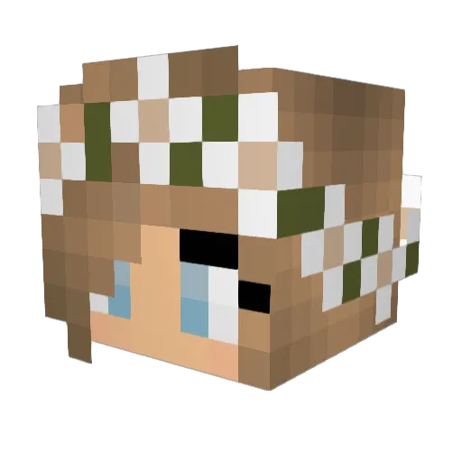Blondy2005 Minecraft avatar head, 3D render