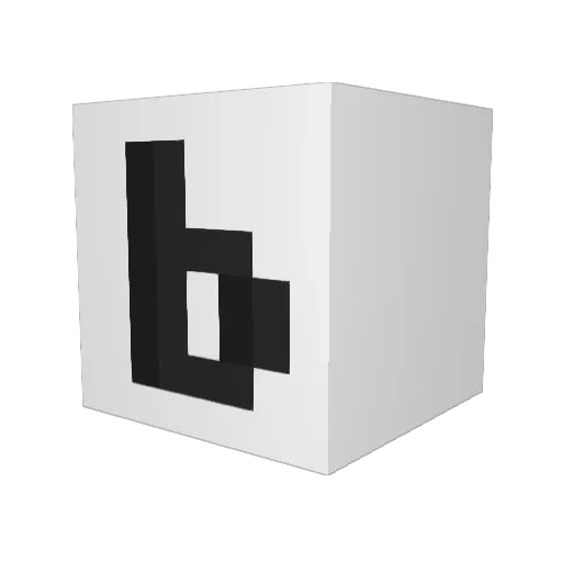 Blonqs Minecraft avatar head, 3D render