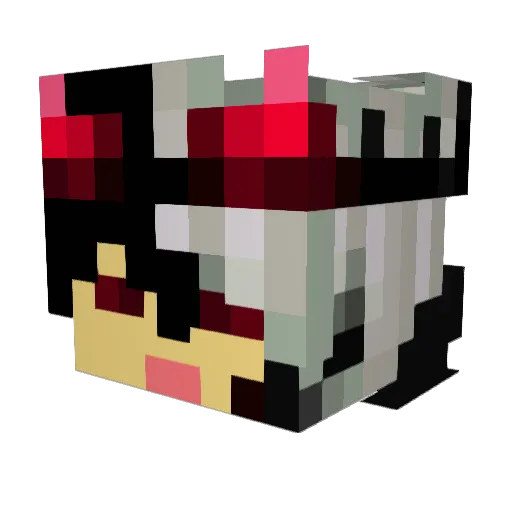BlooDyKzh Minecraft avatar head, 3D render