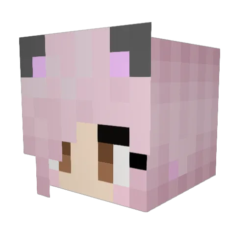 BlooIvy Minecraft avatar head, 3D render