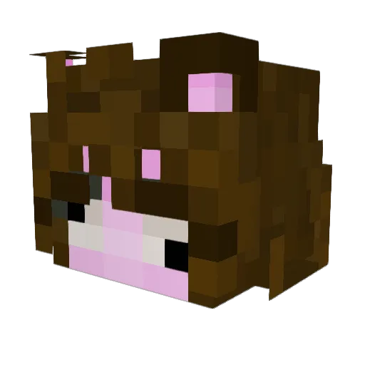 BlooM_ix Minecraft avatar head, 3D render