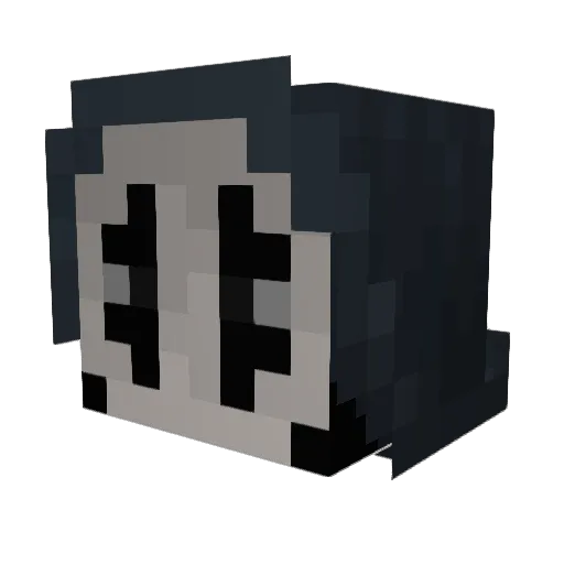 BlooSnack Minecraft avatar head, 3D render
