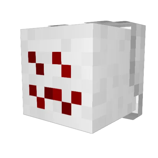 BlooTheBun Minecraft avatar head, 3D render