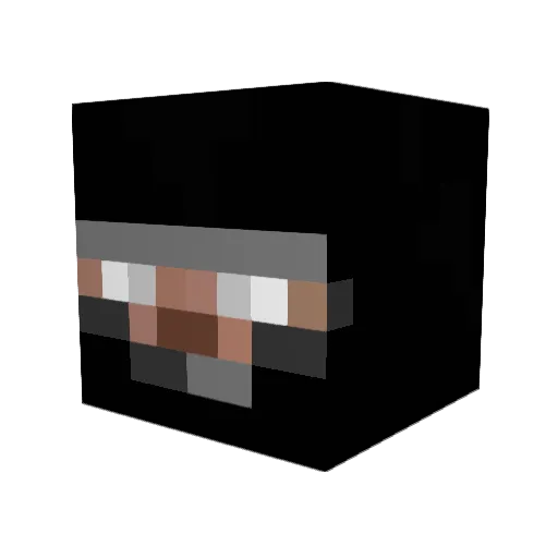 Blooby13 Minecraft avatar head, 3D render