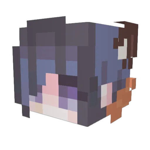 BloodAngel313 Minecraft avatar head, 3D render
