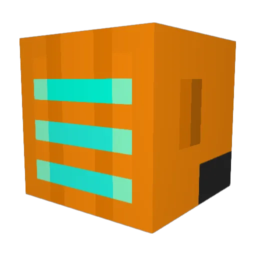 BloodArmy Minecraft avatar head, 3D render