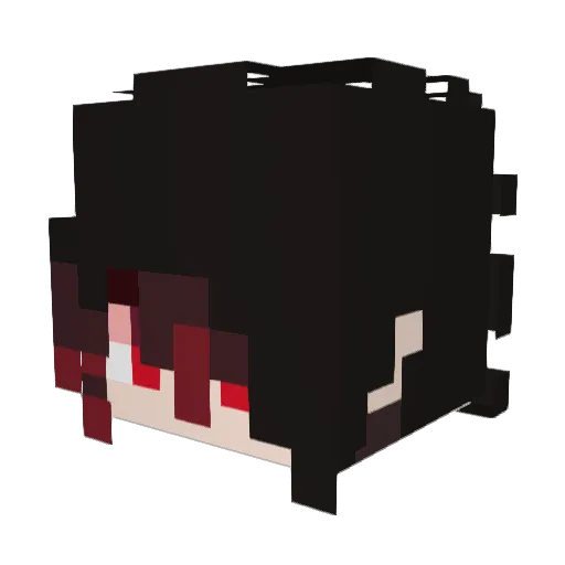 BloodBottle17 Minecraft avatar head, 3D render