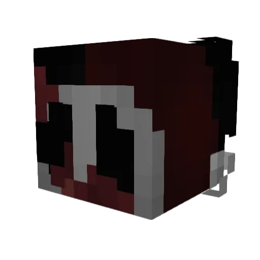 BloodBoy55 Minecraft avatar head, 3D render