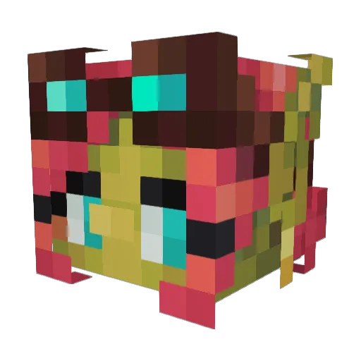 BloodBrat_ Minecraft avatar head, 3D render