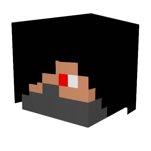 BloodDragon22 Minecraft avatar head, 3D render