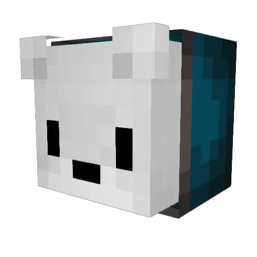 BloodDrain Minecraft avatar head, 3D render