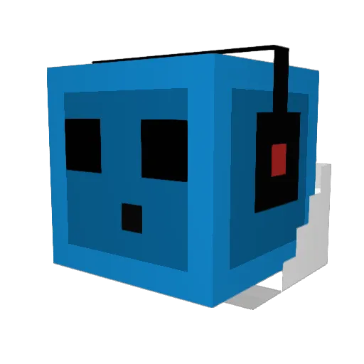 BloodFutur Minecraft avatar head, 3D render