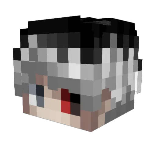 BloodGod_Reaper Minecraft avatar head, 3D render