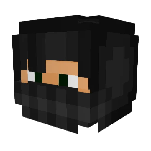 BloodHunterHD Minecraft avatar head, 3D render