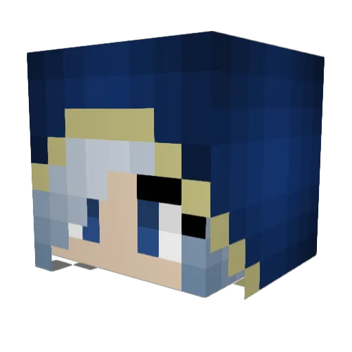 BloodKnight6 Minecraft avatar head, 3D render