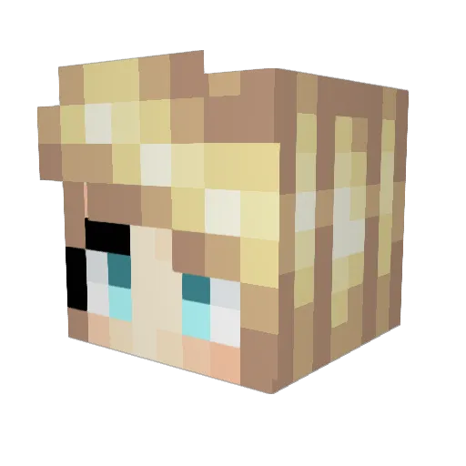 BloodLdr Minecraft avatar head, 3D render