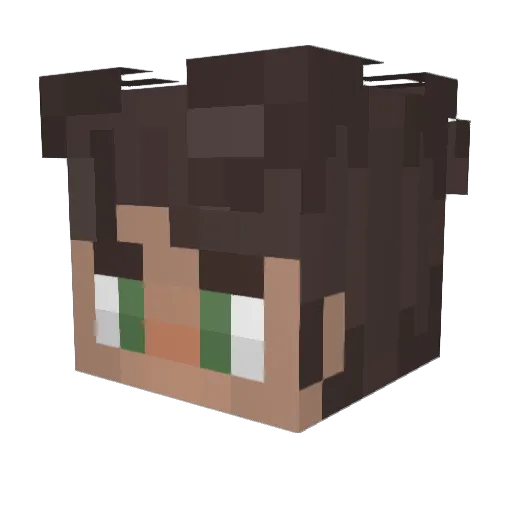 BloodManu_1008 Minecraft avatar head, 3D render