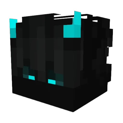 BloodMoon0666 Minecraft avatar head, 3D render